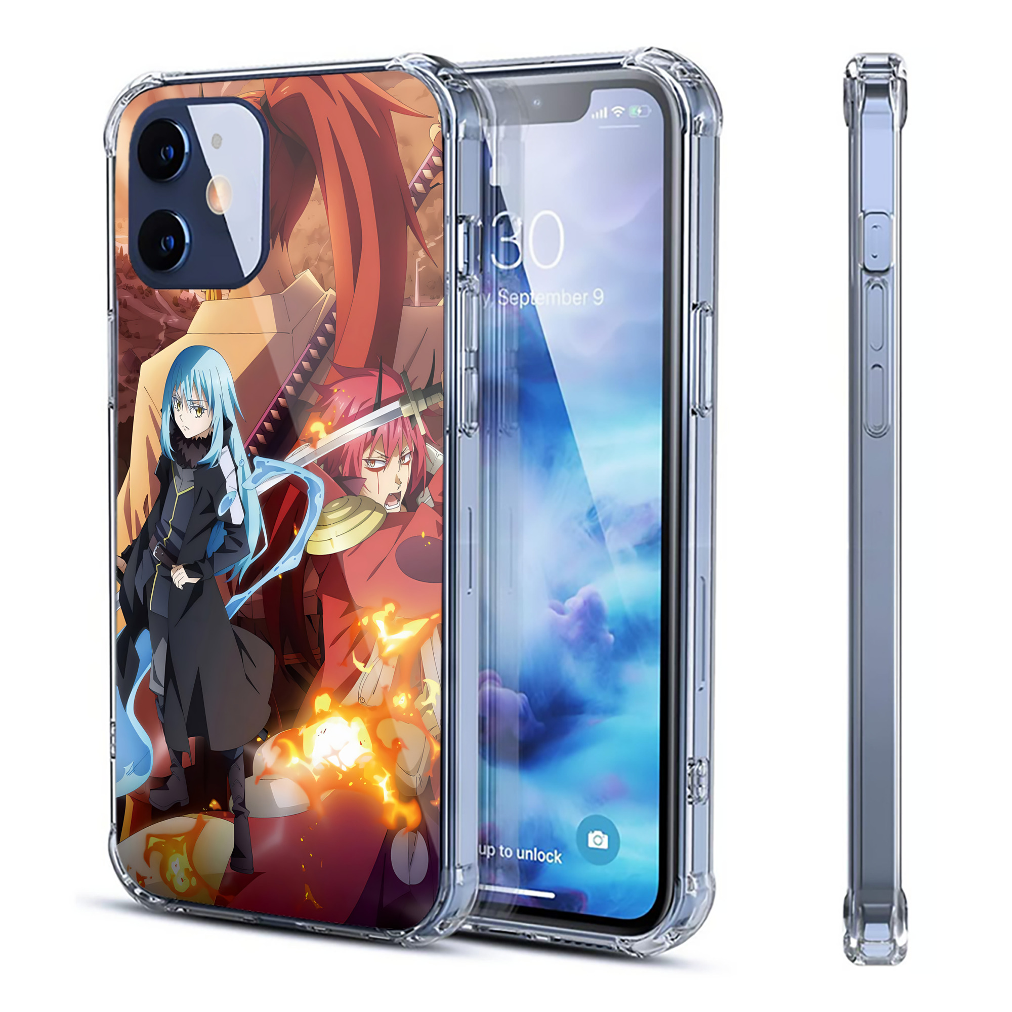 （画像用） 転スラ Regarding Reincarnated to Slime 【iPhone 12シリーズ対応】透明スマホケース（クリアソフトケース）